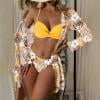 Micro Bikini Push Up Swimwear Women Sexy Fashion Beach Outfits for Women Three Piece Set for Women