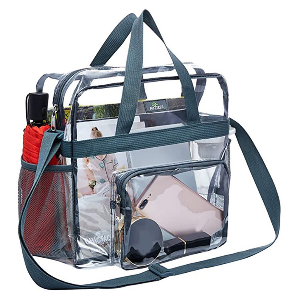 Stadium-Approved Clear Crossbody Bag with Large Capacity for Concerts, Sports, and Festivals - Keep Your Essentials Safe and Accessible