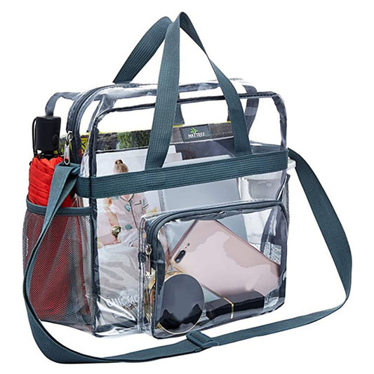 Stadium-Approved Clear Crossbody Bag with Large Capacity for Concerts, Sports, and Festivals - Keep Your Essentials Safe and Accessible