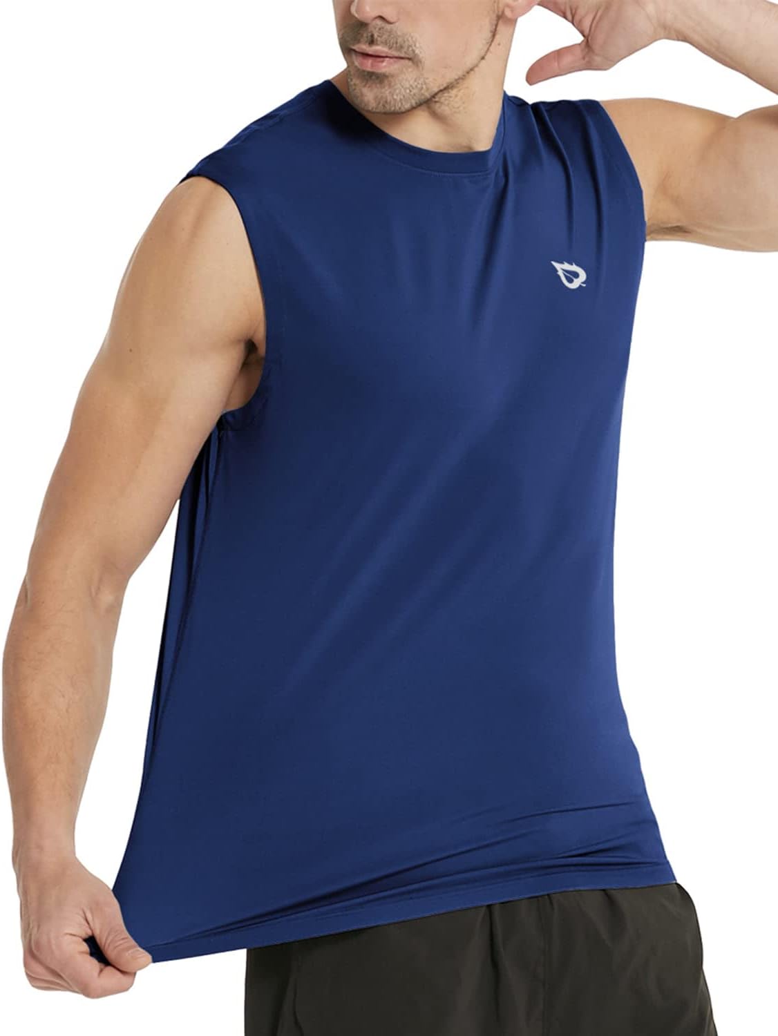 Men's Tank Tops Sleeveless Shirts Gym Workout Running Athletic Quick Dry Tech