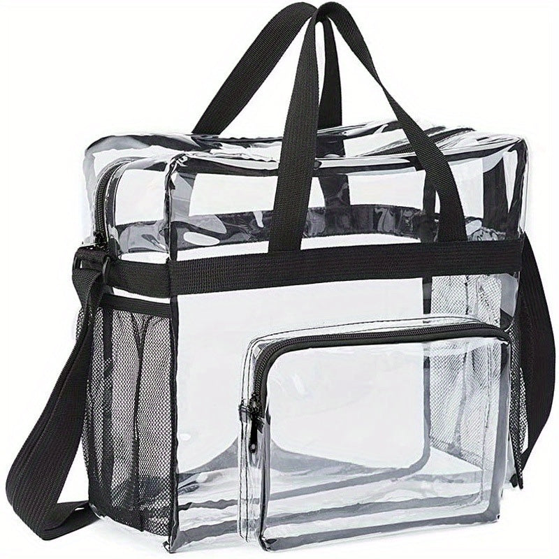 Stadium-Approved Clear Crossbody Bag with Large Capacity for Concerts, Sports, and Festivals - Keep Your Essentials Safe and Accessible