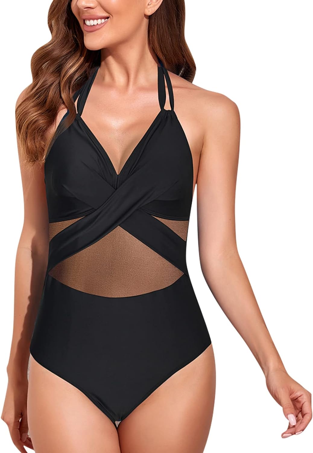 Rash Guard for Women Tummy Control Swimwear Push Up Swimsuit Classic Padded Printing Monokinis Bikini Sets
