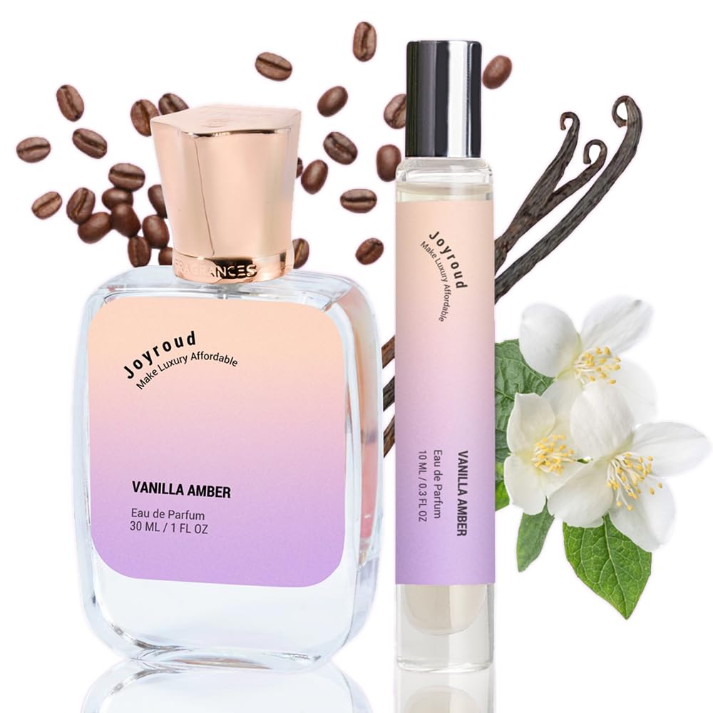 Joyroud Perfume for Women, Vanille Eau de Parfum for Women, Roll on Perfume Travel Size, Vanilla Perfume Oils for Women Long Lasting, Coffee Perfume for Women