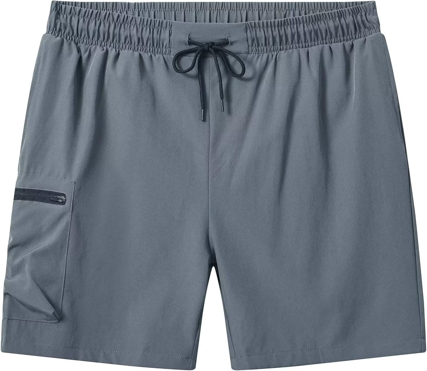 Men's Swim Trunks Quick Dry Beach Shorts with Zipper Pockets and Mesh Lining