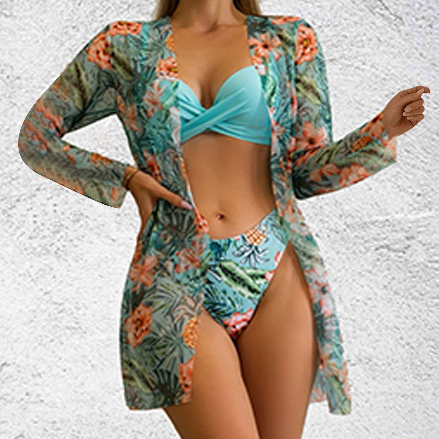 Micro Bikini Push Up Swimwear Women Sexy Fashion Beach Outfits for Women Three Piece Set for Women
