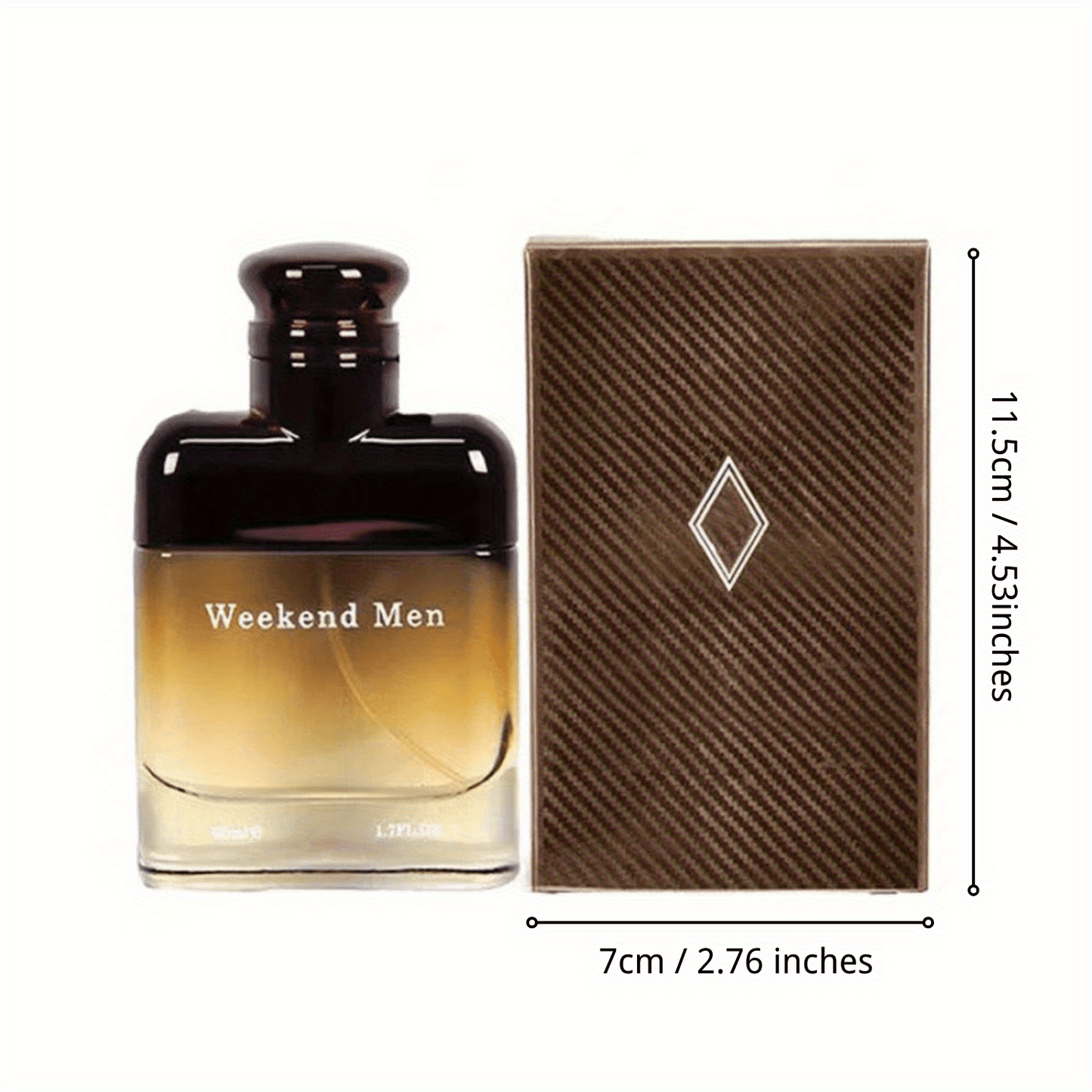 Men's Long-lasting Eau De Toilette Spray, Fresh Woody Cologne with Niche Woody Notes, Perfect for Sweet Date & Quiet Sexiness, 1.7oz