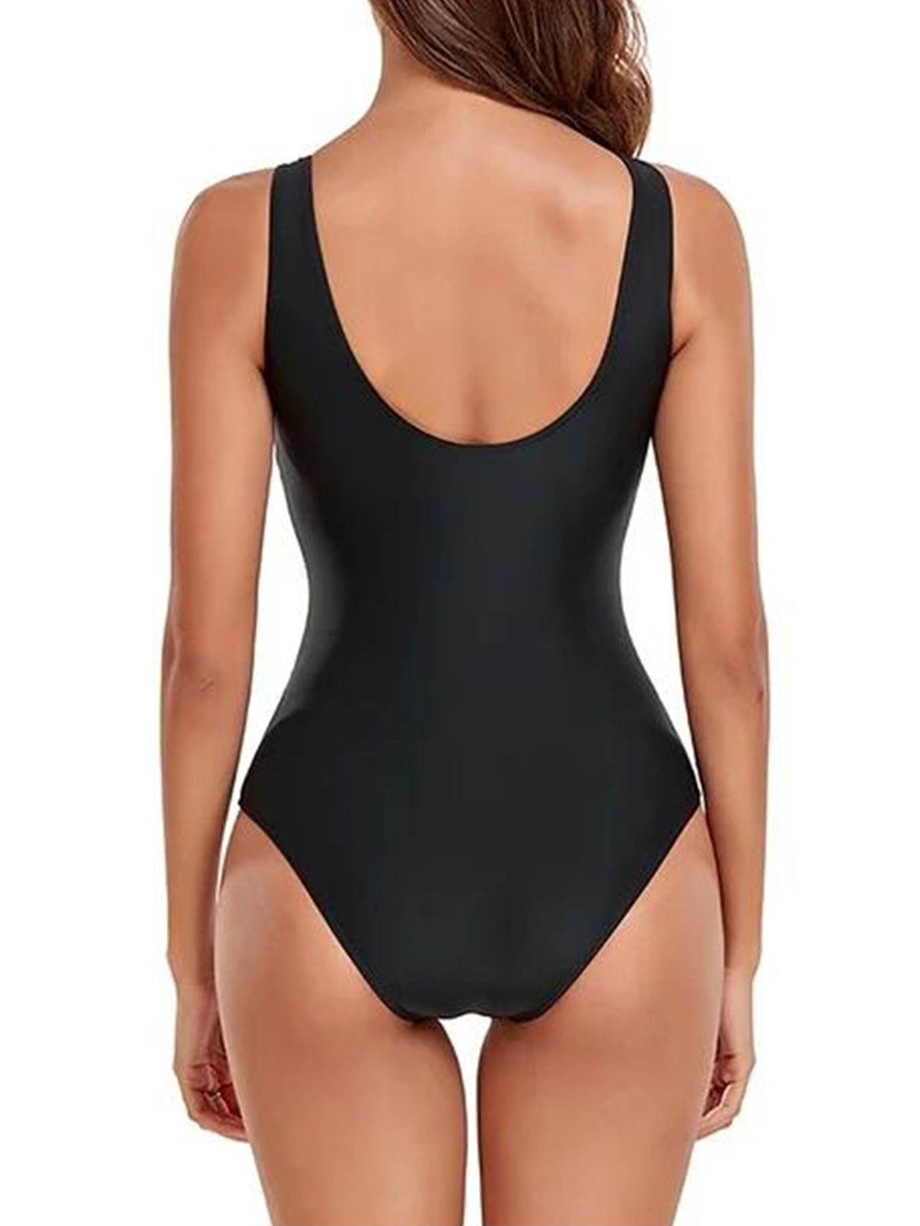 Swimsuit for Girls Women's New Fashion Solid Splicing Swimsuit Sexy Casual Bikini Piece Swimsuit Swim Suits for Women 2024
