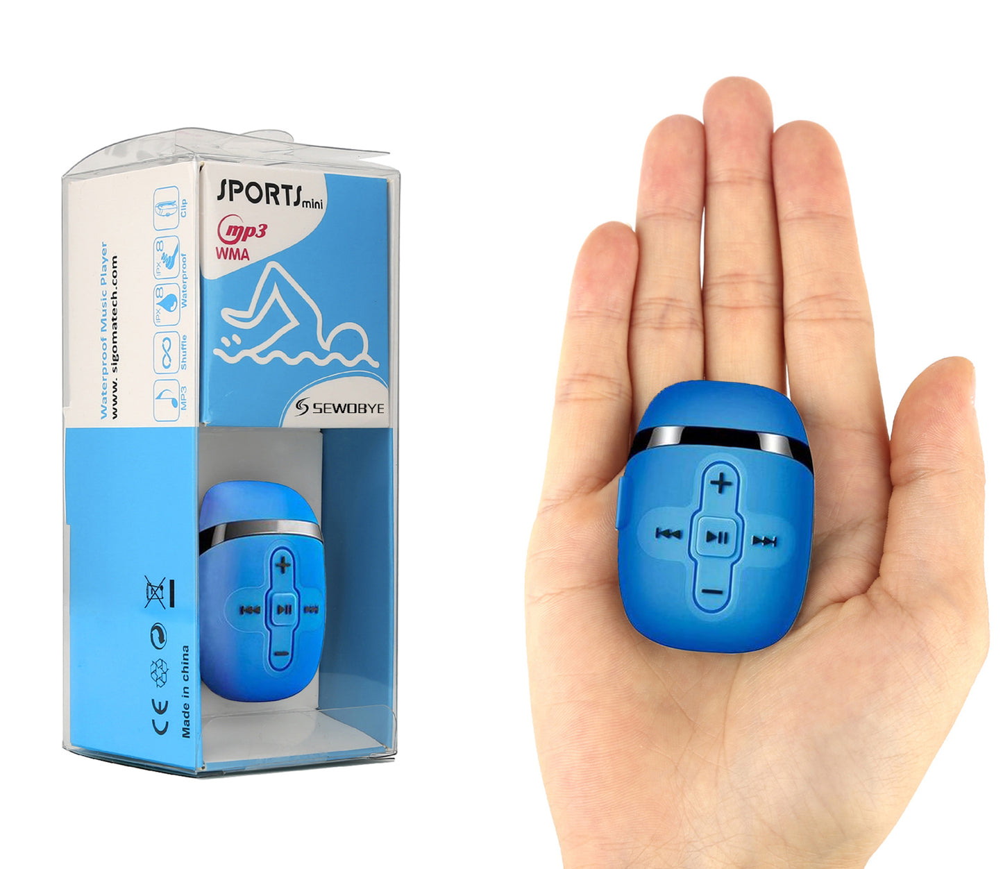 Waterproof mp3 player for Swimming, Sports music player