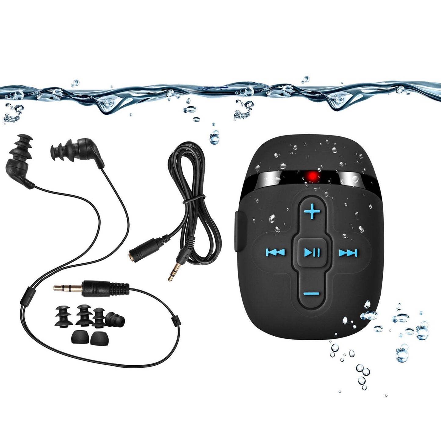 Waterproof Shuffle music player& Audiobooks player Waterproof Swimming music player Sewobye