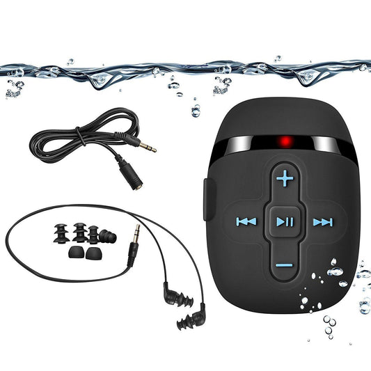 Waterproof music player for swimming with underwater headphones Waterproof Swimming music player Sewobye