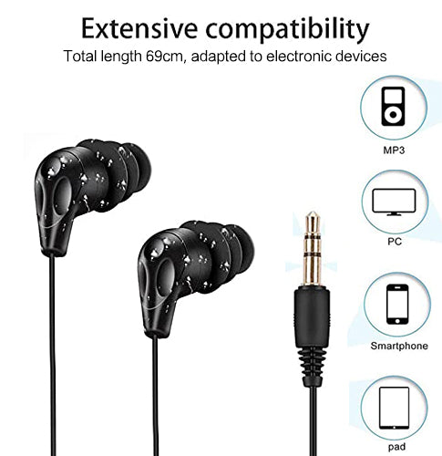 Waterproof Short Cord Headphones for Swimming