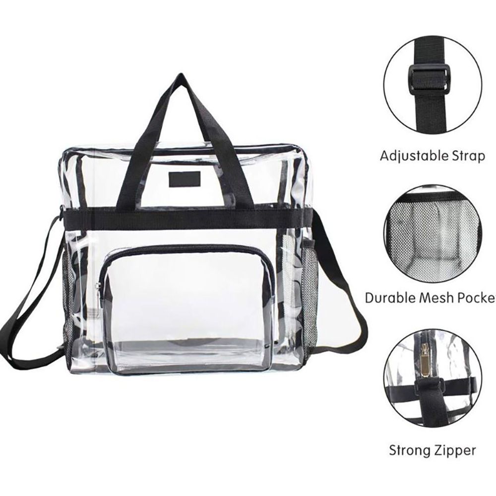 Stadium-Approved Clear Crossbody Bag with Large Capacity for Concerts, Sports, and Festivals - Keep Your Essentials Safe and Accessible