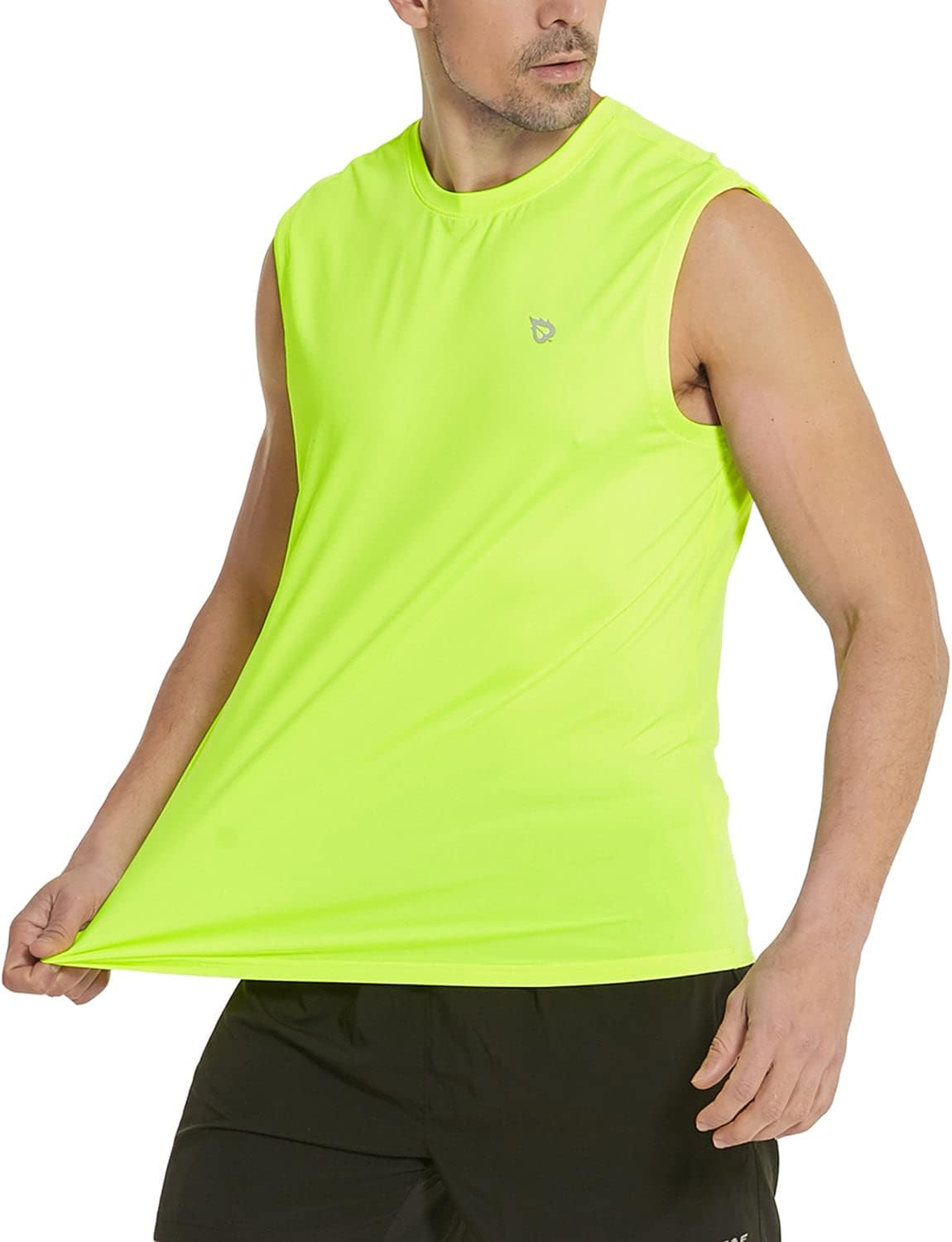 Men's Tank Tops Sleeveless Shirts Gym Workout Running Athletic Quick Dry Tech