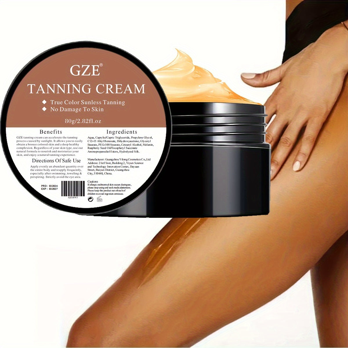 Summer Skin Self Tanning Cream Sunless Self Tanner For Face Body For Natural Glow Body Bronzer