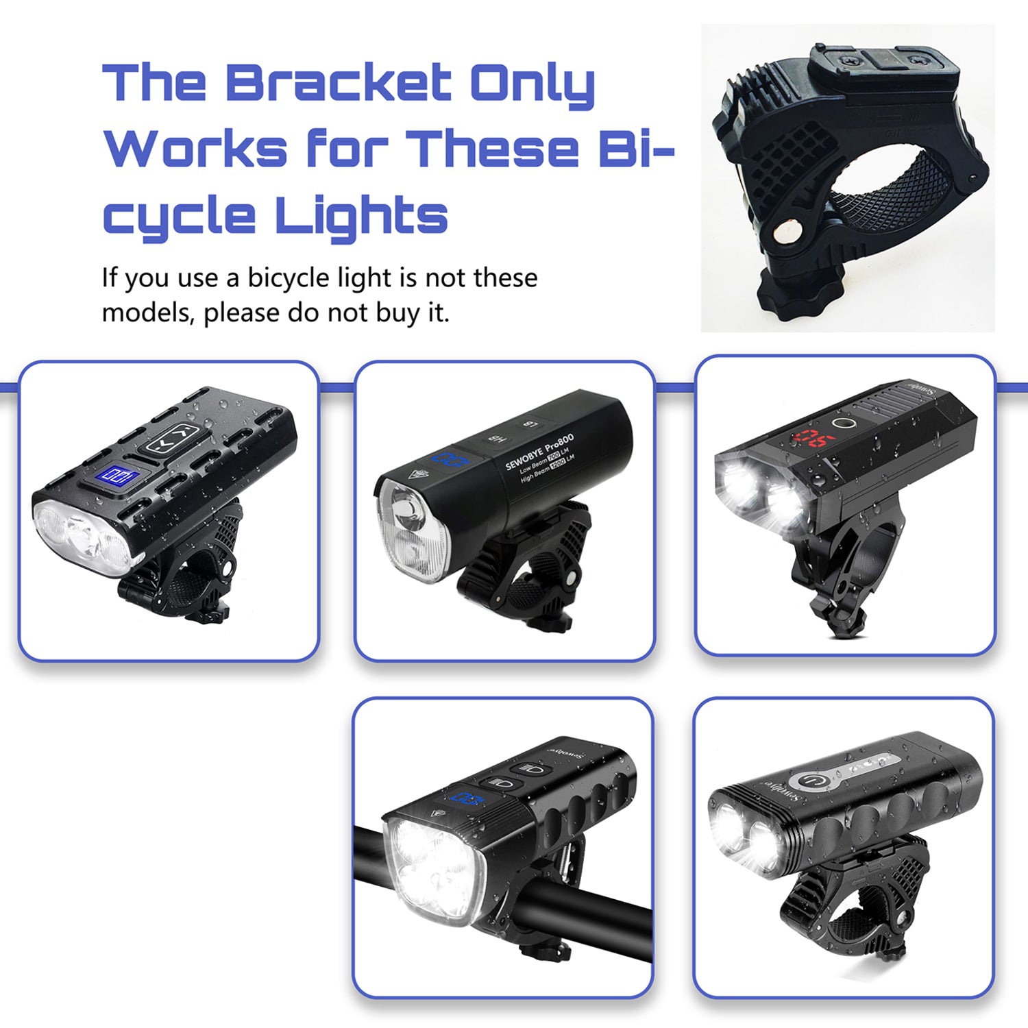 Bicycle light bracket on sale