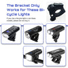 SEWOBYE Plastic Bicycle Light Bracket, Sports Lamp Holder Bike Light Accessories