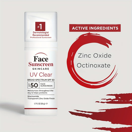 Daily Tinted Sunscreen With Zinc Oxide, SPF 50 Face Sunscreen Moisturizer