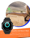 Smart Waterproof watch,The full touch screen watch can test heart rate, waterproof, call notification, message reminder, music control, exercise beat, pedometer, 3D GPS track graph, sleep monitoring, etc., suitable for male and female sports watches.