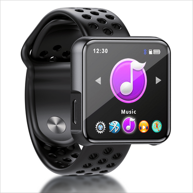 Portable MP3 Player with Bluetooth, MP3 Music Player FM Radio, Smart Watch Sport Women Men Touchscreen
