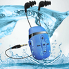 Swimming MP3 waterproof Audio player-Blue Waterproof Swimming music player Sewobye 