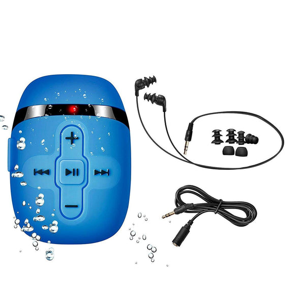 Waterproof music player for swimming with underwater headphones Waterproof Swimming music player Sewosports 