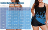Sewobye Tankini Swimsuit for Women Floral Two Piece Bathing Suit Swimwear Tank Top Swimwear with Boyshorts