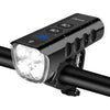SEWOBYE Pro100 Rechargeable LED Bike Lights, 2000 Super Bright Bike Lights with LED Display, 6400mAh Battery Large Front and Rear LED Bicycle Lights for MTB, Road Bike and E-Bike