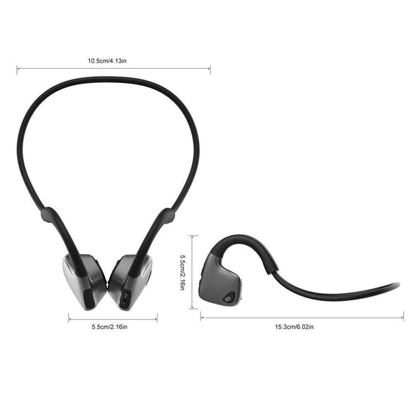 Bone Conduction Headphones Bluetooth 5.0 Wireless Headset, Waterproof Comfort HD Stereo Sound, Workout Use, Sports, Jogging, Fitness Gym Bone Conduction Headphones Sewosports 