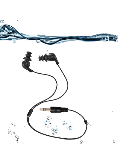 Waterproof Short Cord Headphones for Swimming