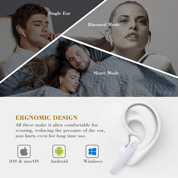 True Wireless Earbuds, waterproof Bluetooth 5.0 Wireless headphones
