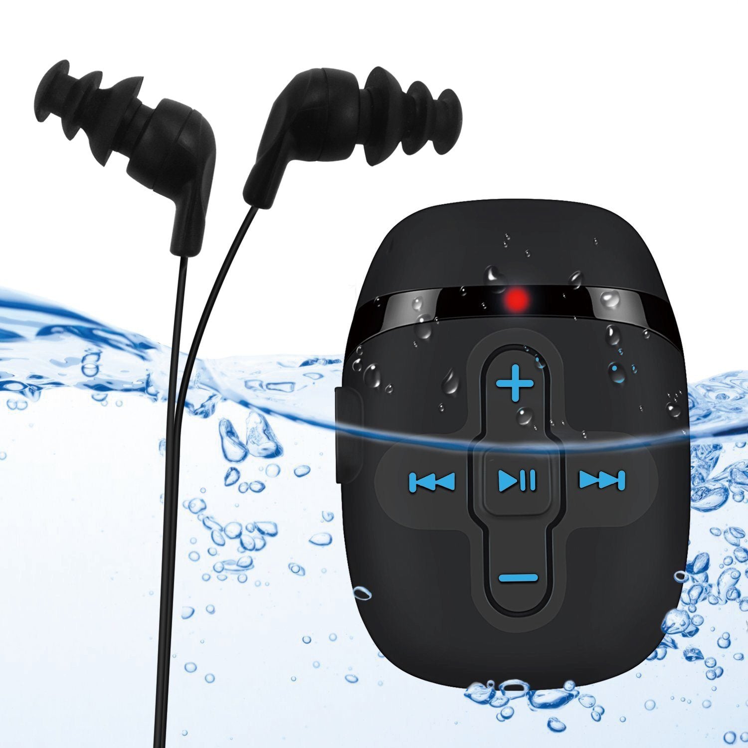 Waterproof music player for swimming, 8GB swimming Audio player